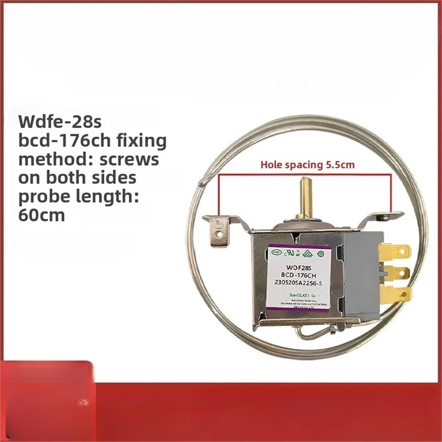 Suitable for refrigerator refrigerator thermostat mechanical switch WDFE28S-L BCD-176CH