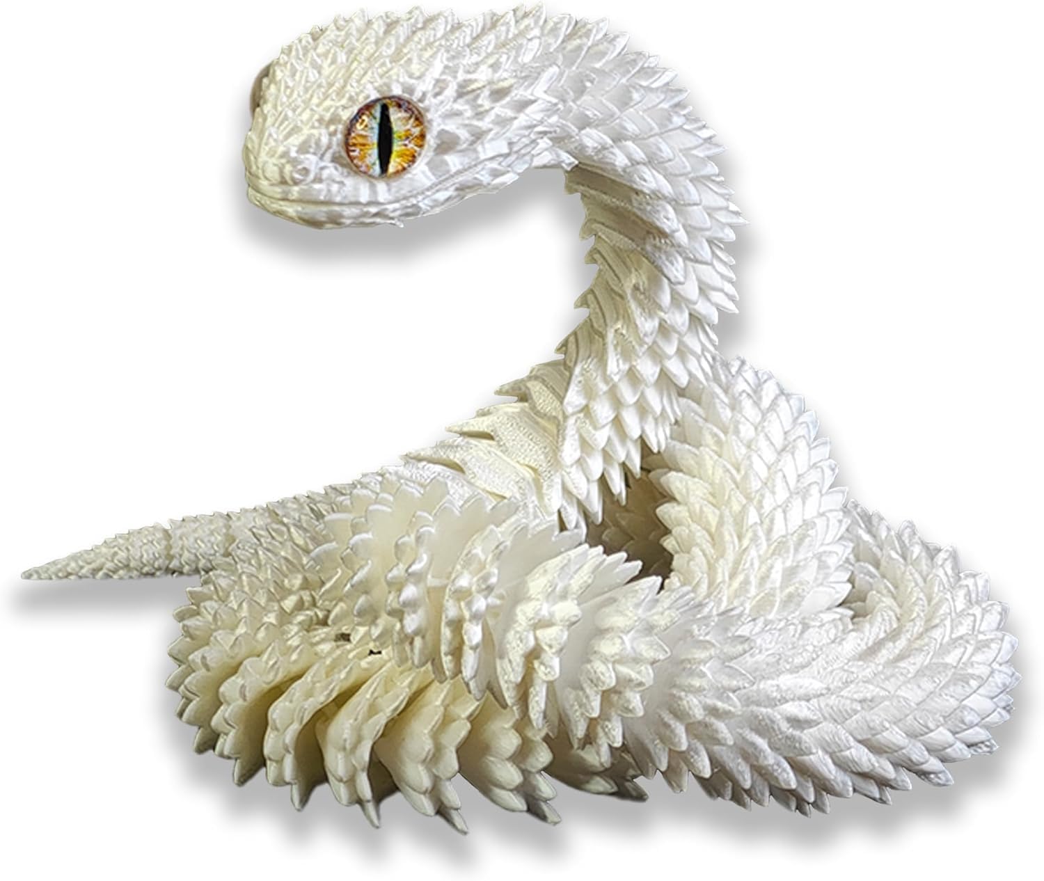 ZHRUOYAO 3D Printed Animals-Snake Viper,3D Printed Snake Toys 3D Printed Animals Animal Model Ornaments Creative Funny Toy Festival Gift for Frends