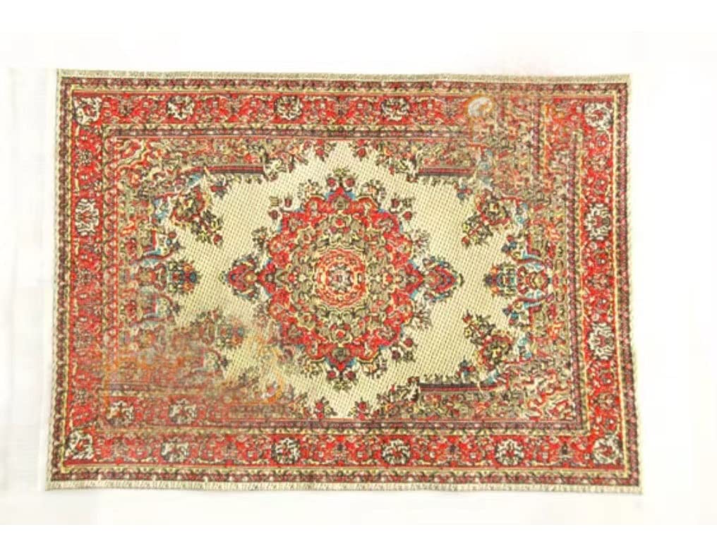 Mini Tapis En Laine Pour Maison De Poupée - Rond 18 Cm Ou Carré 12x18 Cm - Décoratif Et Polyvalent - Artisanat