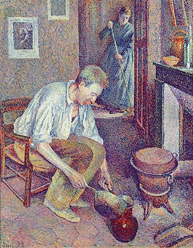 Impression d'art Art Tableau le Café de Maximilien Luce pour décoration murale