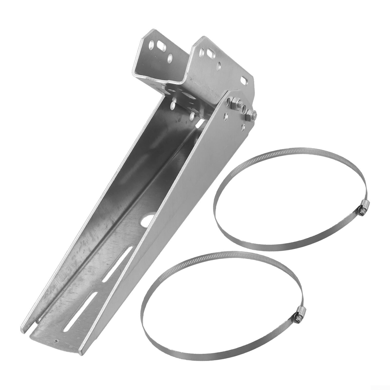 30° Photovoltaik Halterung Single Solarpanel Pole Mount für Wand für Post oder Installation Verstellbarer Rahmen aus Aluminiumlegierung mit Edelstahlschrauben DIY Rack