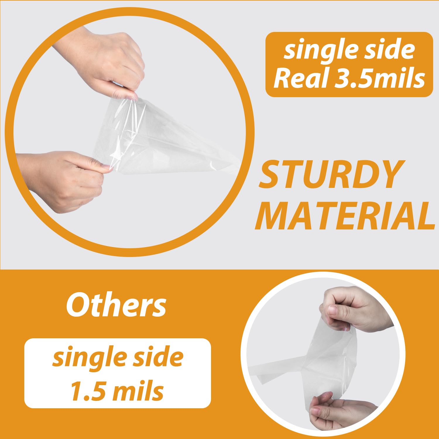 QOIUSO 100pcs Cellophane Treat Bags: 5 X11 Inch Clear Cellophane Bags For Treat Candy Snacks Cookies Dessert Bakery Gift Wrapping - Plastic Goodie Bags With 110 Twist Ties For Party Favors - View #6