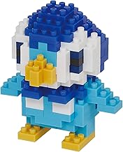 Bandai nanoblock Tiplouf Pokemon Mini Figure Brick Building Set Pokemon Tiplouf (Piplup) Pixel NBPM079