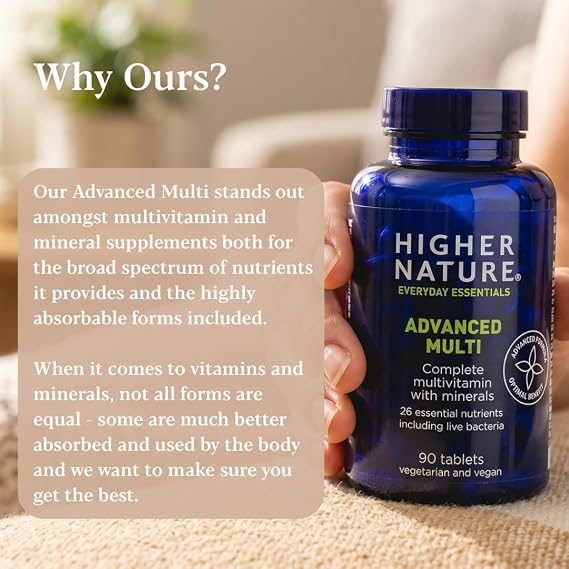 Higher Nature Advanced Multi Supplement - 90 Multivitamin Tablets
