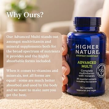 Higher Nature Advanced Multi Supplement - 90 Multivitamin Tablets