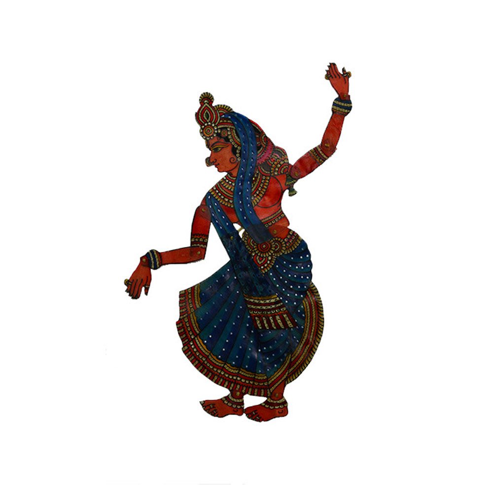 Royal Leather Hand Painted Foldable Puppet - Sita