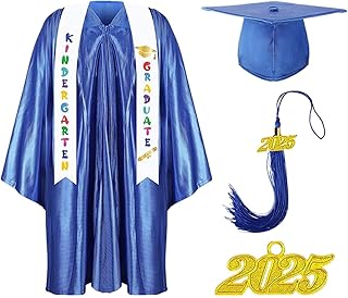 Estola de graduación de jardín de infantes – Juego de estolas de graduación para niños, vestido de ceremonia multicolor para iglesias y coros