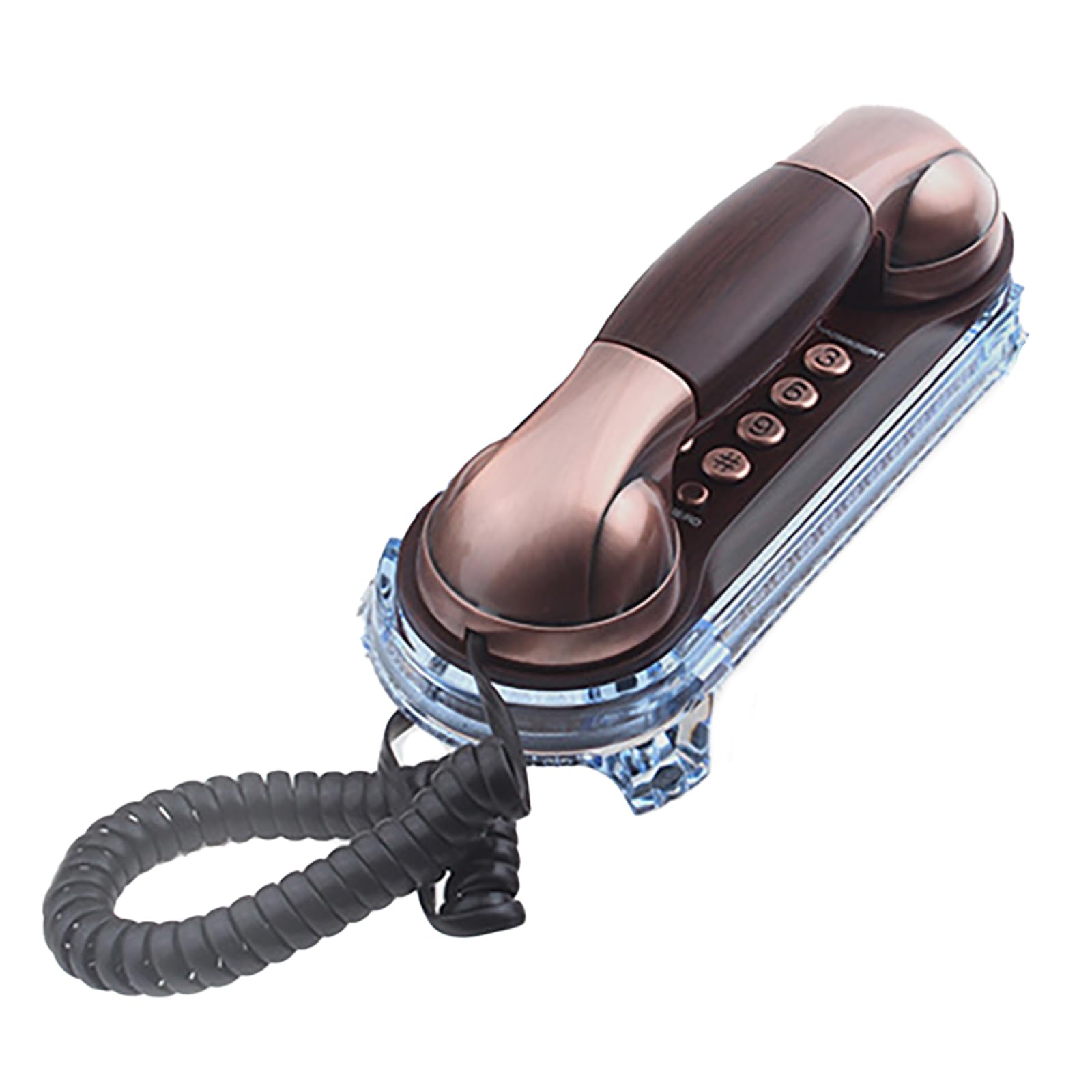 QIEIEI MT025 Corded Phone,MT025 Vintage Corded Wall Phone with Large Button and Loud Mechanical and Illuminated for Home Use
