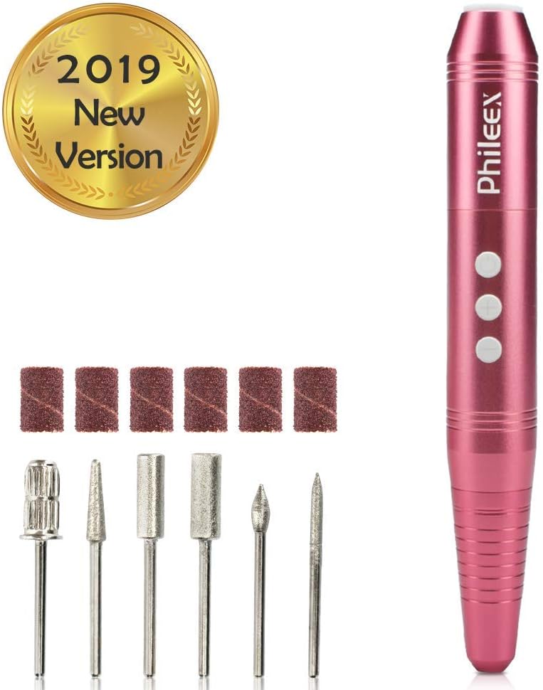 Nail Drill Rechargeable Portable Electric Nail Drill for Acrylic Nails Cordless Nail Drill Machine for Nail Salon Games and Home Use