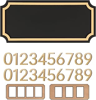 Modern House Address Number Sign,Two Sets of Numbers (0-9),Street Mailbox Number,Personalized Home Address Plaques