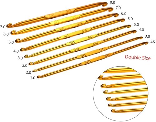 Miniatura 7 de Agujas de tejer para alfombras de 8 1 piezas, materiales de ganchillo tunecino, kit de tejido de alfombras afganas, suministros para manualidades,