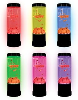 Basketball Motion Lamp with Color-Changing Light, LED Water Mood Lamp for Kids, Floating Basketball Decor, Night Light, Sports Room Decoration