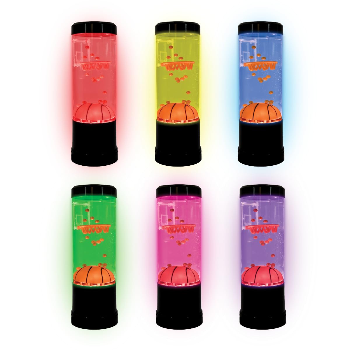 InnoVibe Basketball Motion lamp- Color Changing Light- Basketball Water Mood lamp- LED Lamp for Kids- Floating Basketball Decor- Fun lamp- Basketball Night Light