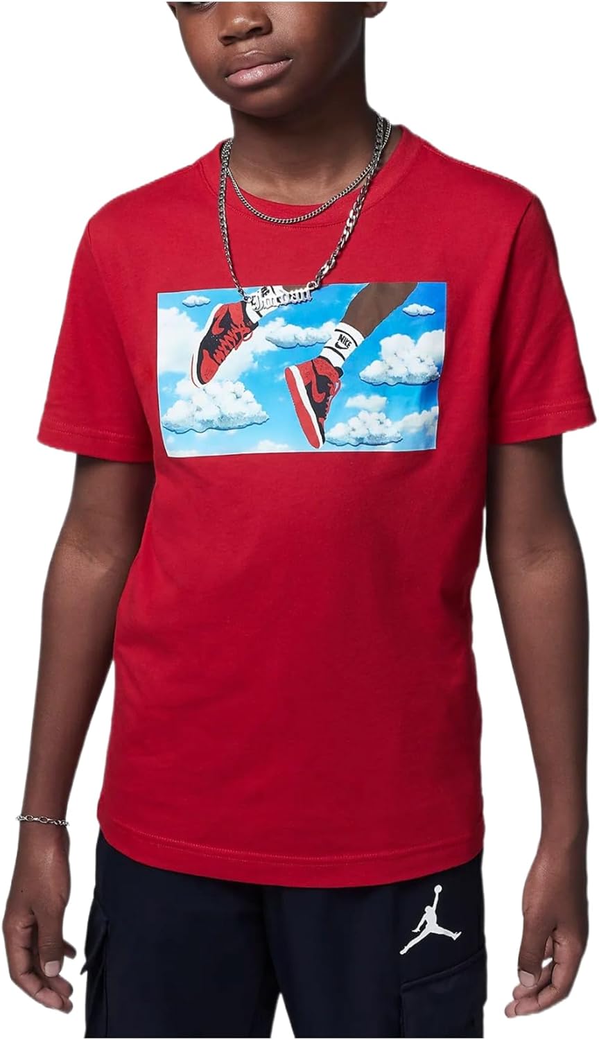 Jordan in Flight Tee Grade-School (95D473-R78, Red)
