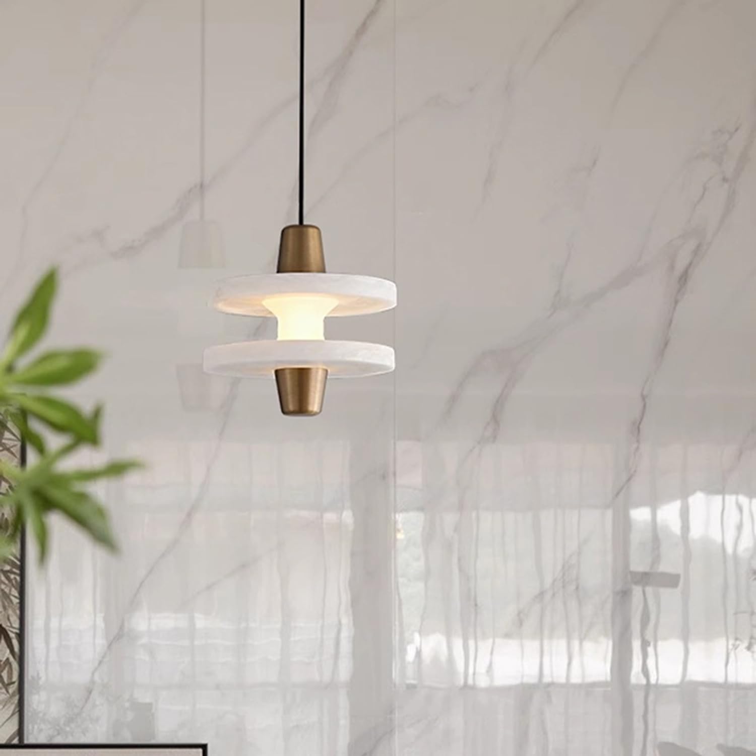 Lampada a sospensione in acciaio inossidabile con luci a