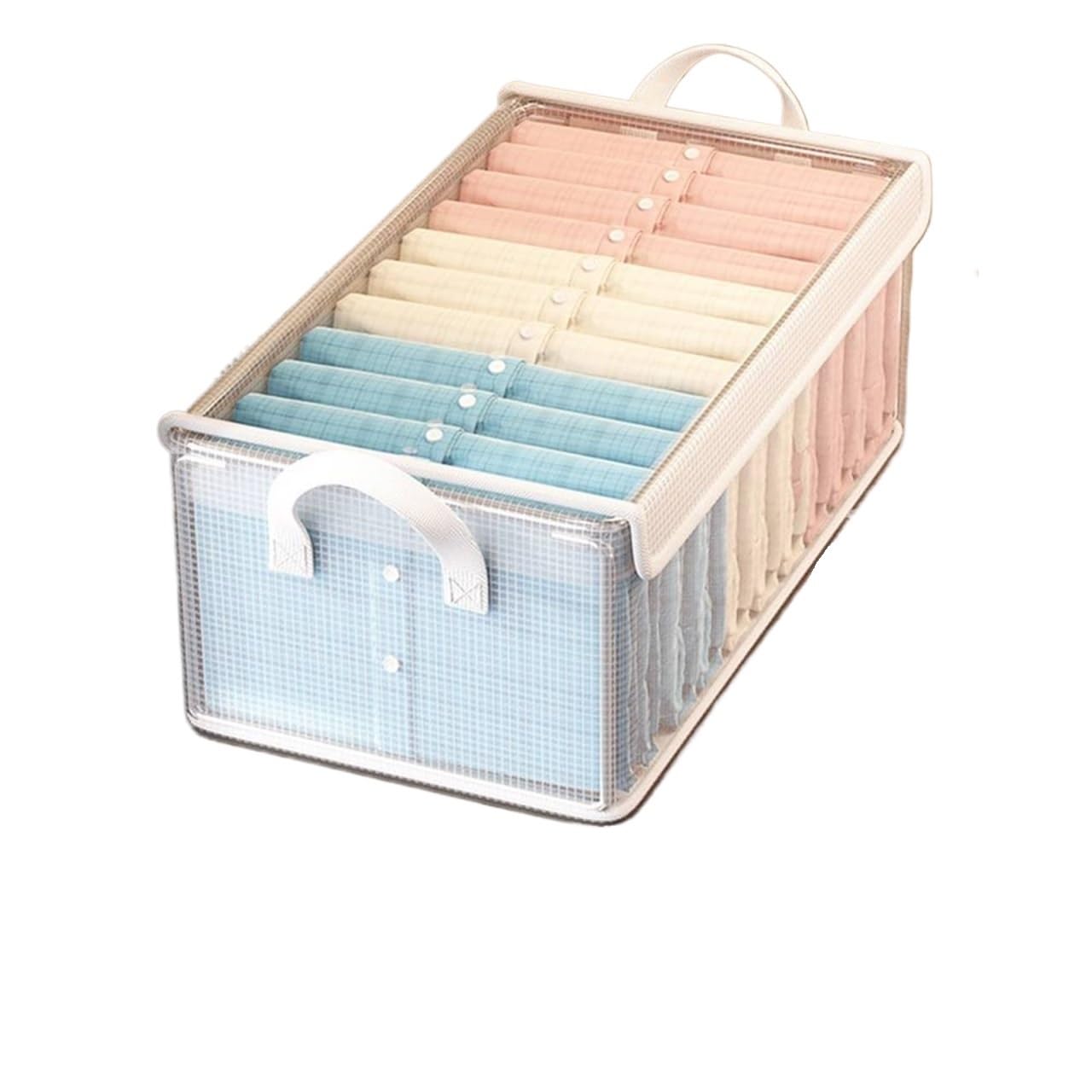 Scatola Di Stoccaggio | Con Telai In Acciaio E Manici Rinforzati for Abbigliamento, Libri, Articoli Vari(Extra large)