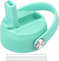 Vista 16 de Tapa de popote para botellas de agua de boca ancha Hydro Flask, tapas superiores con popote compatible con Hydro Flask de 32 y 40 onzas, tapa