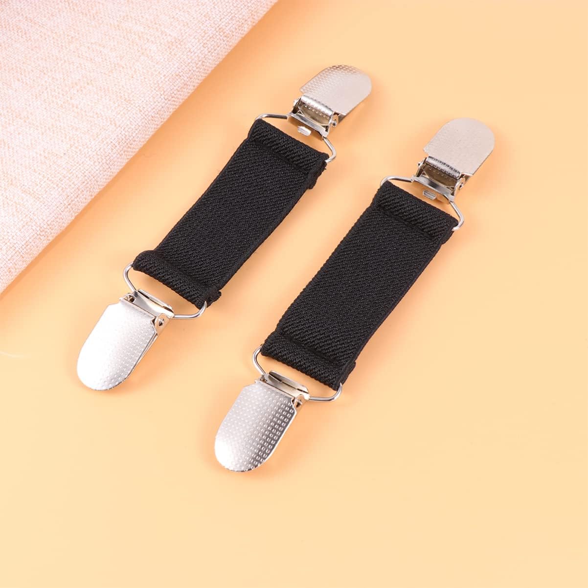Slip Bed Sheet Clips Multi Purpose Elastic Grippers for Cushions and Sofa Covers Alloy Fasteners Non Slip Fastening Black