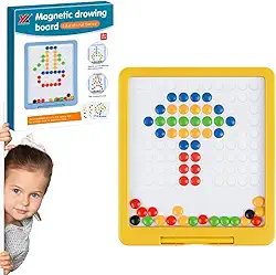 Quadro de Desenho Magnético Infantil – Brinquedo Educativo Montessori para Crianças de 2 a 5 Anos