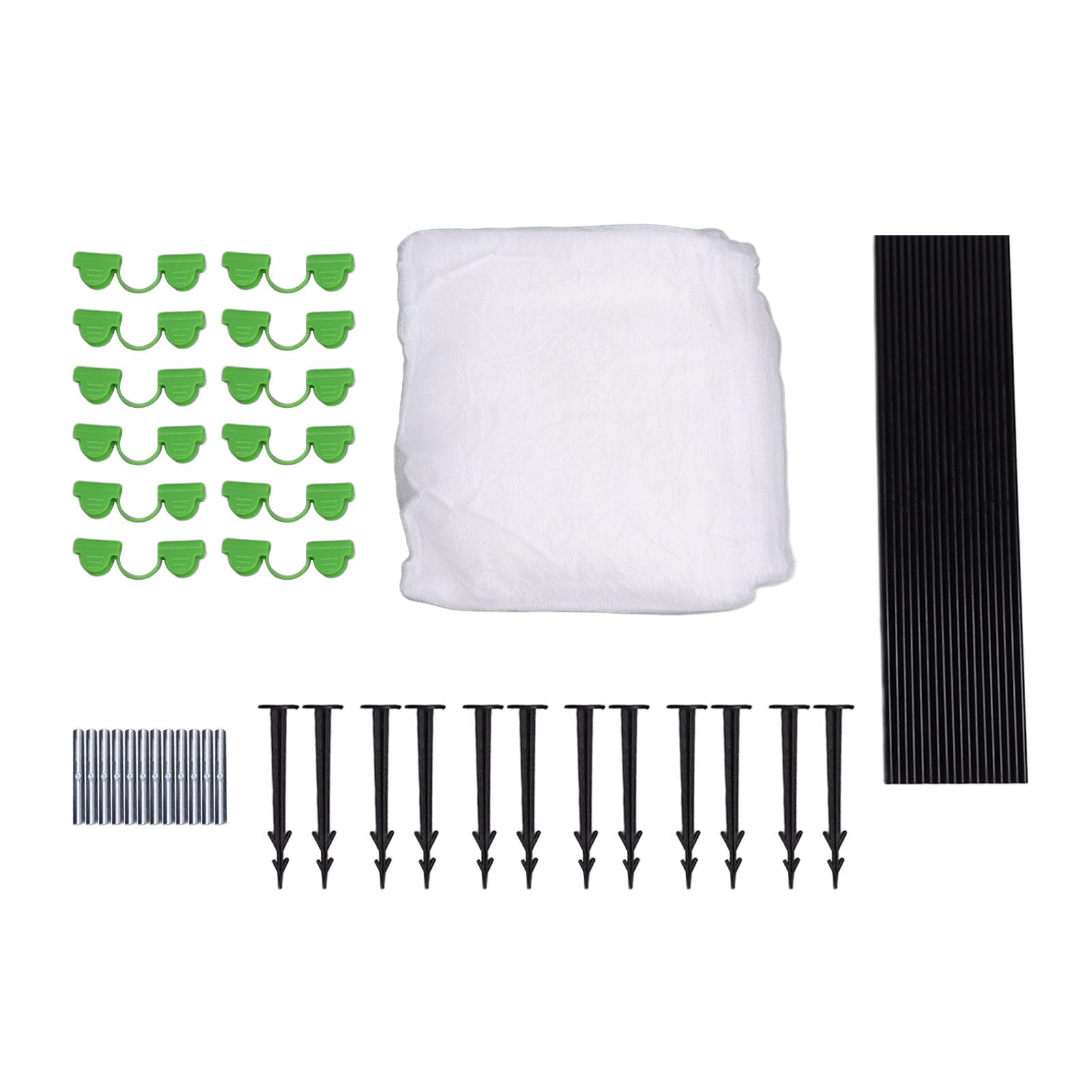 Kuuleyn Grow-Zelt-Kit, Outdoor-Gewächshaus-DIY-Kit-Set, Gewächshaus-Hängeringe, Wachstumstunnel Lang, Fiberglas-Garten-Hängering-Rahmen, 