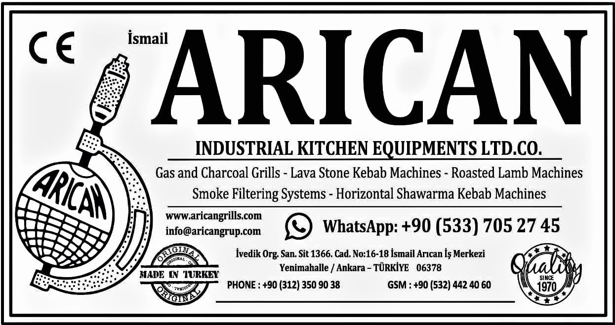 Gas and Lava Stone Shawarma Doner Machine 3 Burners Bottom Motor Arican Grills