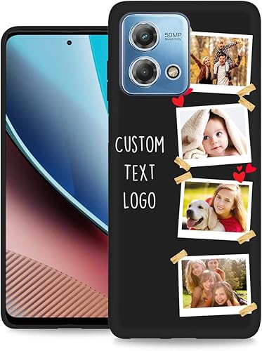 Vista 233 de Funda personalizada para Motorola Moto G Stylus 2021 con nombre de foto, texto y foto, GStylus personalizado -21 funda suave y fina (negro) de 6.8