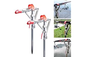 2 Packs Auto Spring Fishing Rod Holder