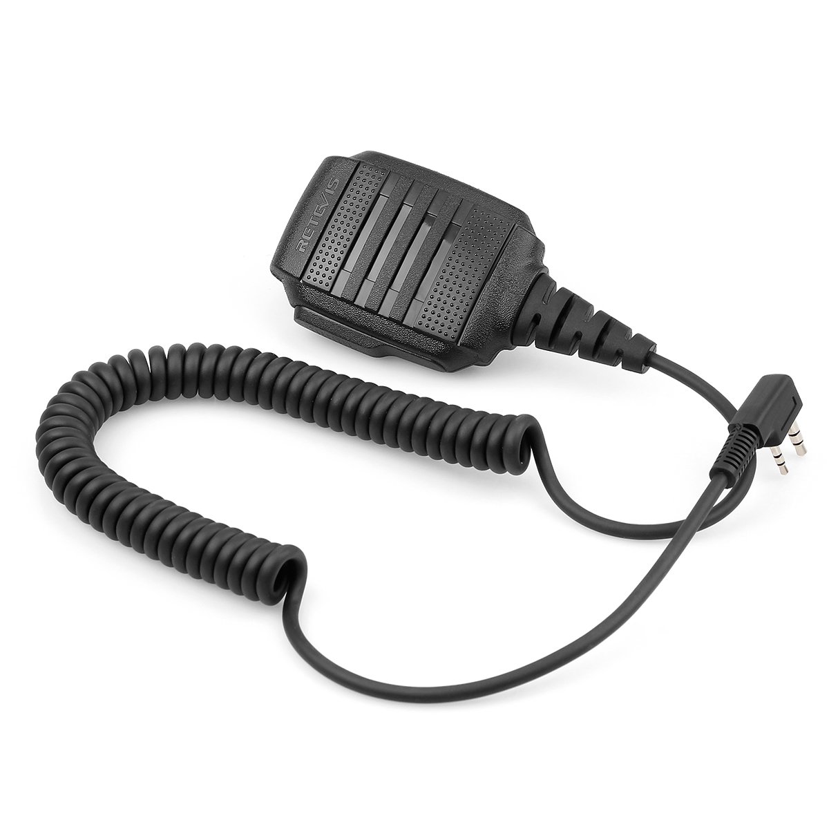 Retevis RS114 2 Pin Walkie Talkie Altoparlante Microfono IP54 Impermeabile Compatibile con Ricetrasmettitore Retevis RT24 RT22 RT27 RT15 RT28 RT617 Baofeng BF-888S UV-5R Kenwood (5 Pezzi)