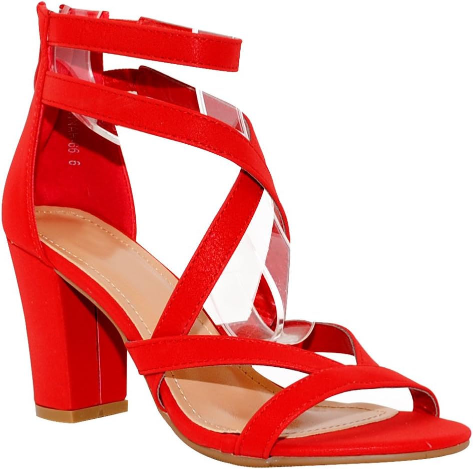 Women's Chunky Heel Ankle Strap Sandals