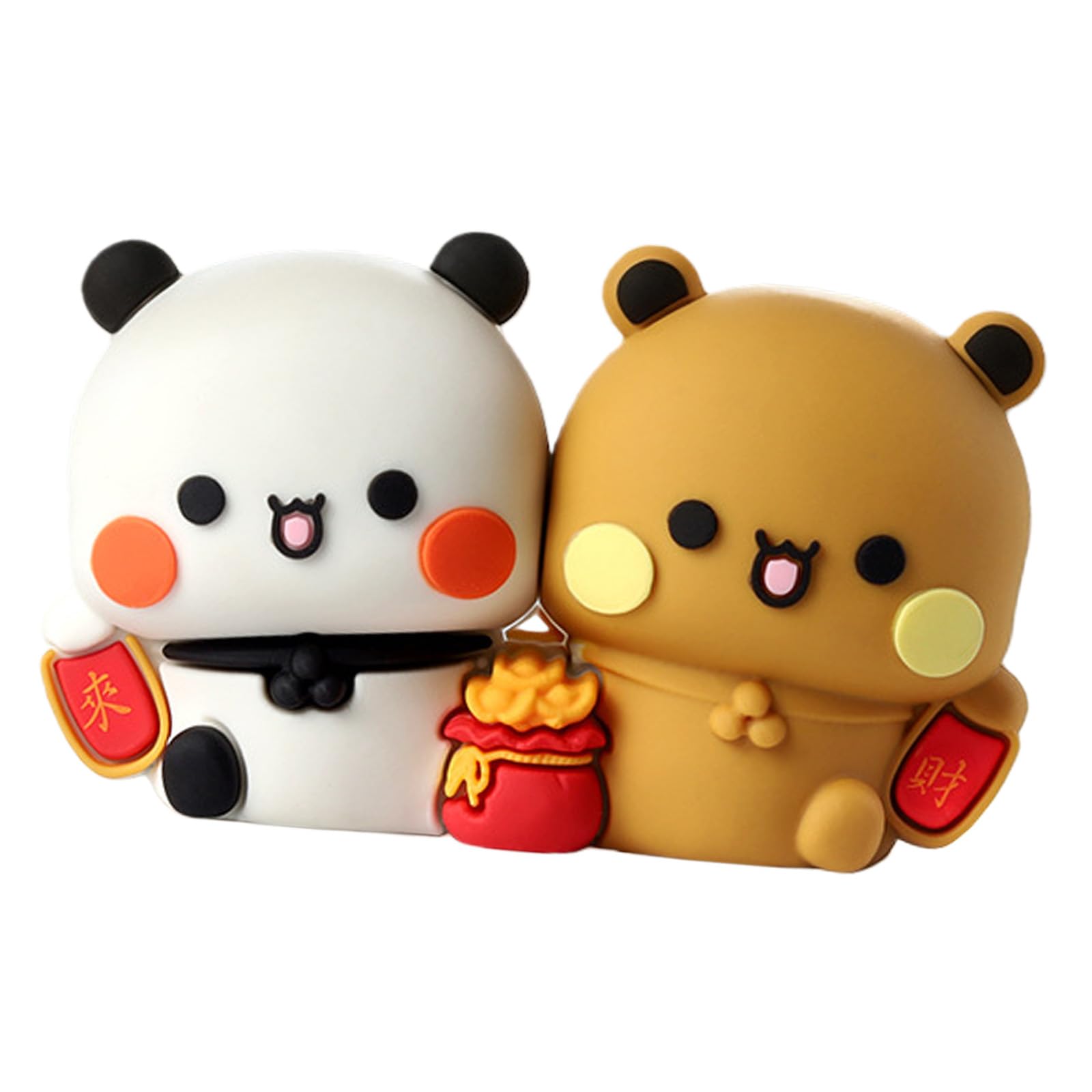 Hsioluted Whimsical PVC Car Decorations Set Pvc Car Accessories Ornaments for Dashboard Auto Interior Decoration & Customization Interior Figurines Set