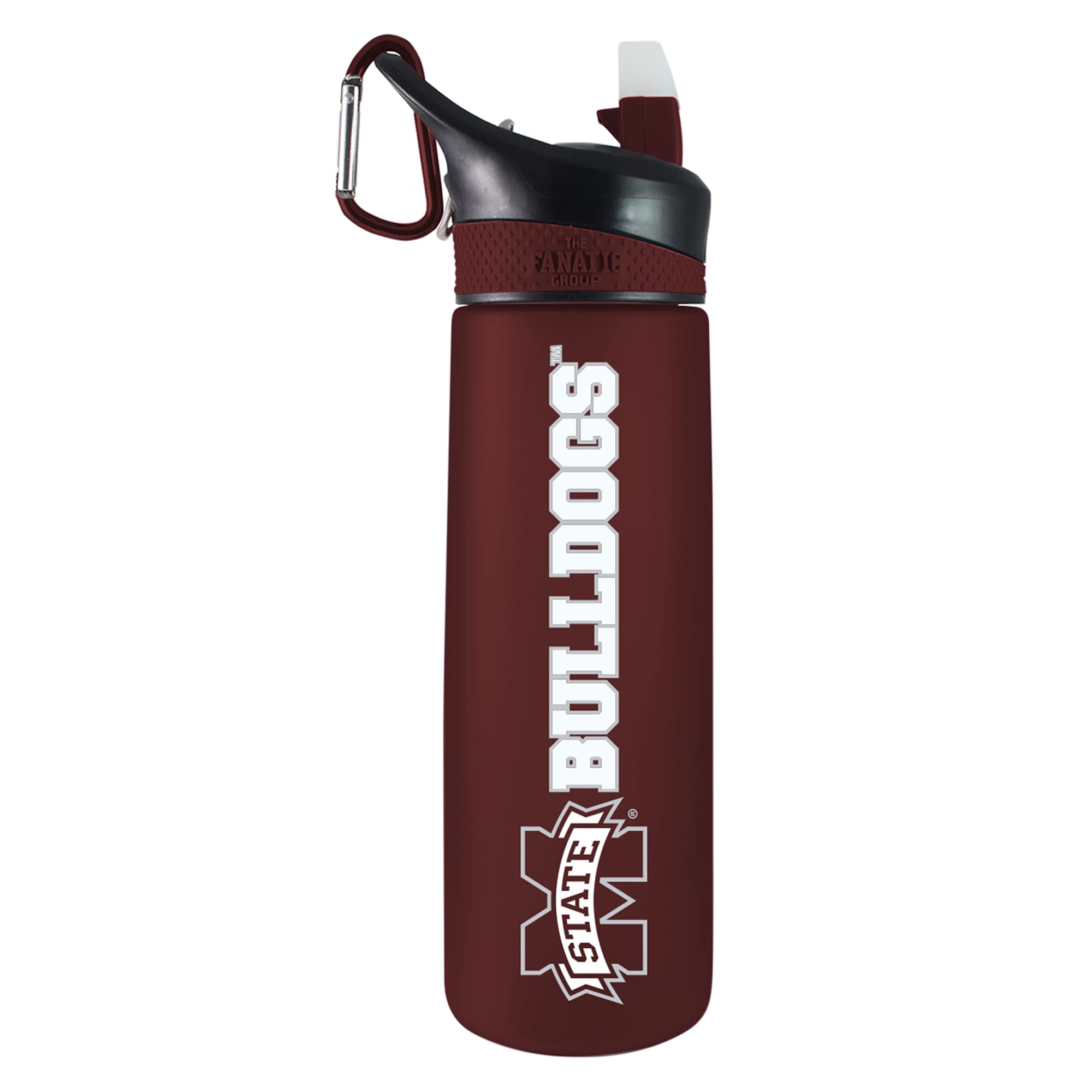 Mississippi State Tritan Plastic Frosted Sport Water Bottle, Design-1 - Burgundy