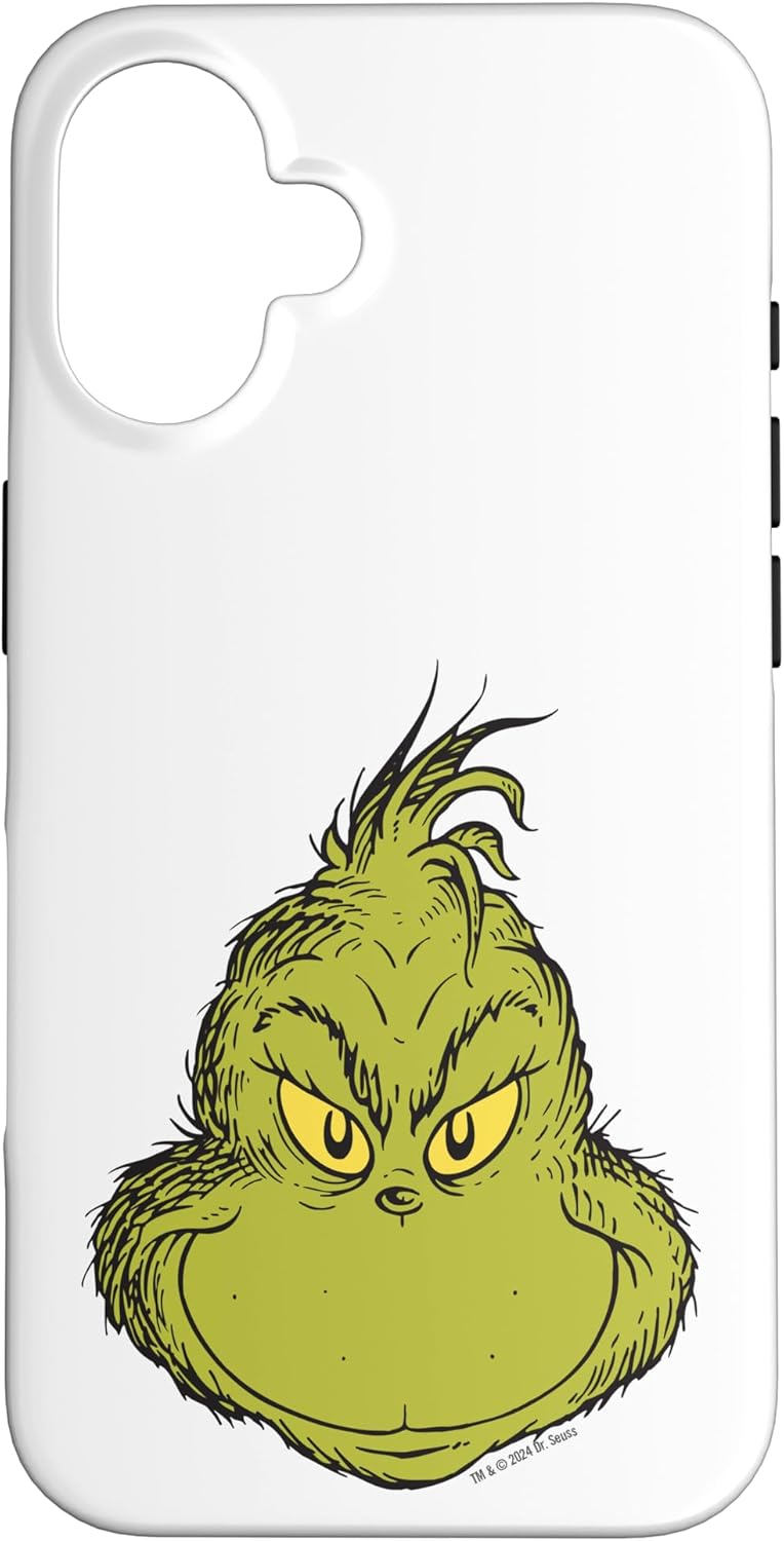 Dr. Seuss Classic Grinch Face Case for iPhone 16