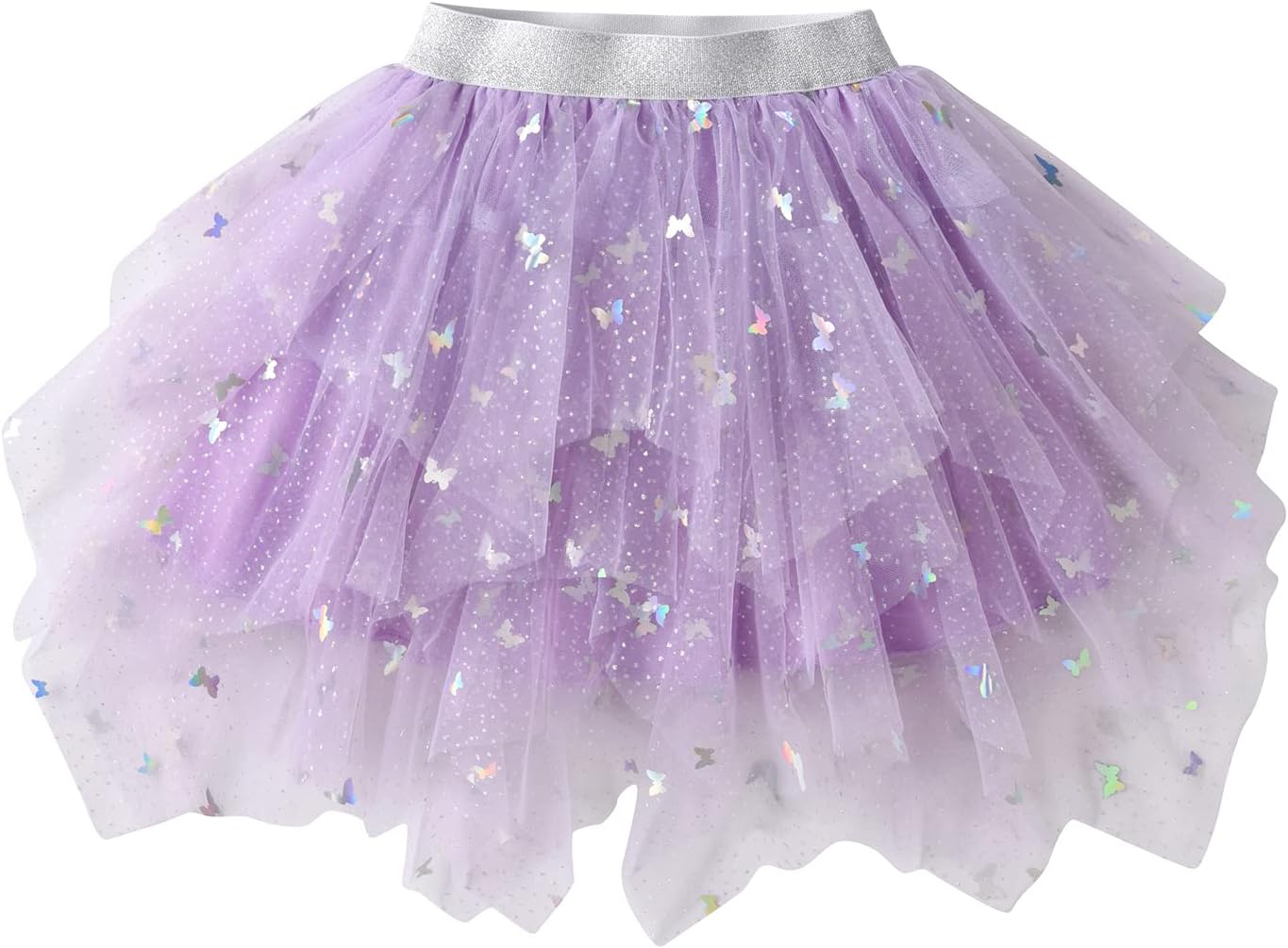 DXTON Kids Girls Tutu Dresses Toddler Rainbow Flower Tulle Skirt
