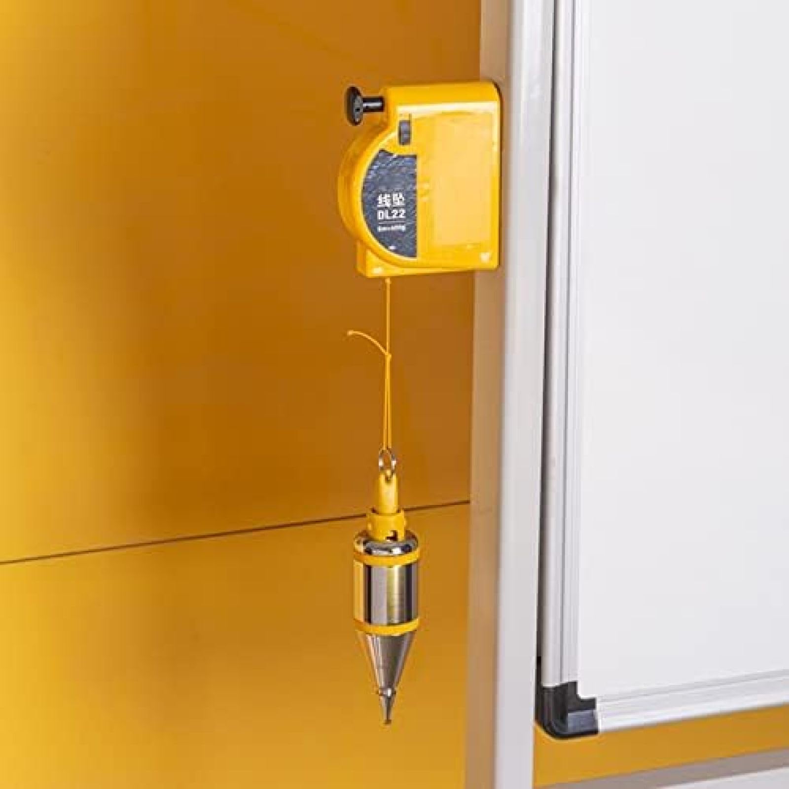 Plumb-Rite magnético de 14 onzas (400 g) con cable de retroceso automático de 6 m, bobina de estabilización rápida, fijador de plomada