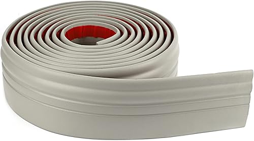 Miniatura 8 de Moldura flexible para zócalo, base de goma para despegar y pegar, 4 pulgadas x 10 pies, base de pared de vinilo autoadhesivo (blanco cremoso)