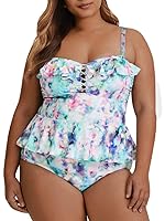 Algopix Similar Product 13 - Tutorutor Womens Two Piece Plus Size
