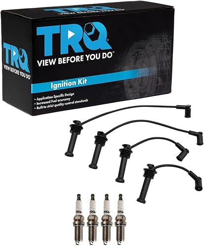 Miniatura 81 de TRQ Kit de bujías de 5 piezas de bujías de iridio compatibles con Chevrolet Aveo 2004-2008 Aveo5 2004-2008