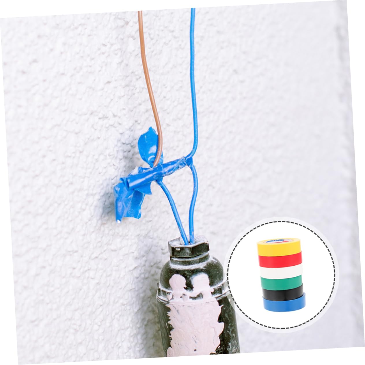 MAGICLULU 12rollos Cinta Aislante de Pvc para Exteriores Cinta Eléctrica para Aislar Puertas y Cables Eléctricos