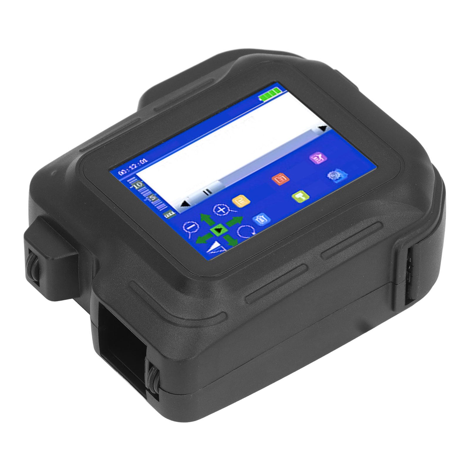 Domary Stampante a Getto D'inchiostro Portatile Touch Screen da 4,3 Pollici | Impugnatura Ergonomica in ABS, 600 Dpi, Stampa di Codici QR su Legno/plastica/pelle, per App di Modifica /iOS