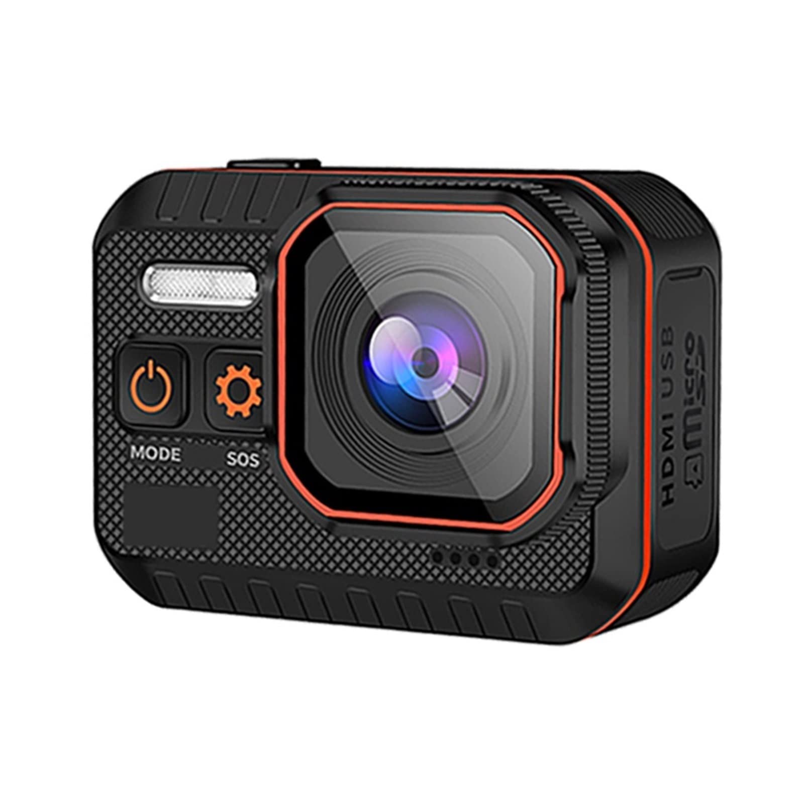 Action Cam, Action Camera 4K 60FPS Telecomando 30m Impermeabile 170° Grandangolo Action Camera Dash Cam Go Sport Camera PRO,All'aperto, Sport, Video(with 32G Card,Action Camera A)