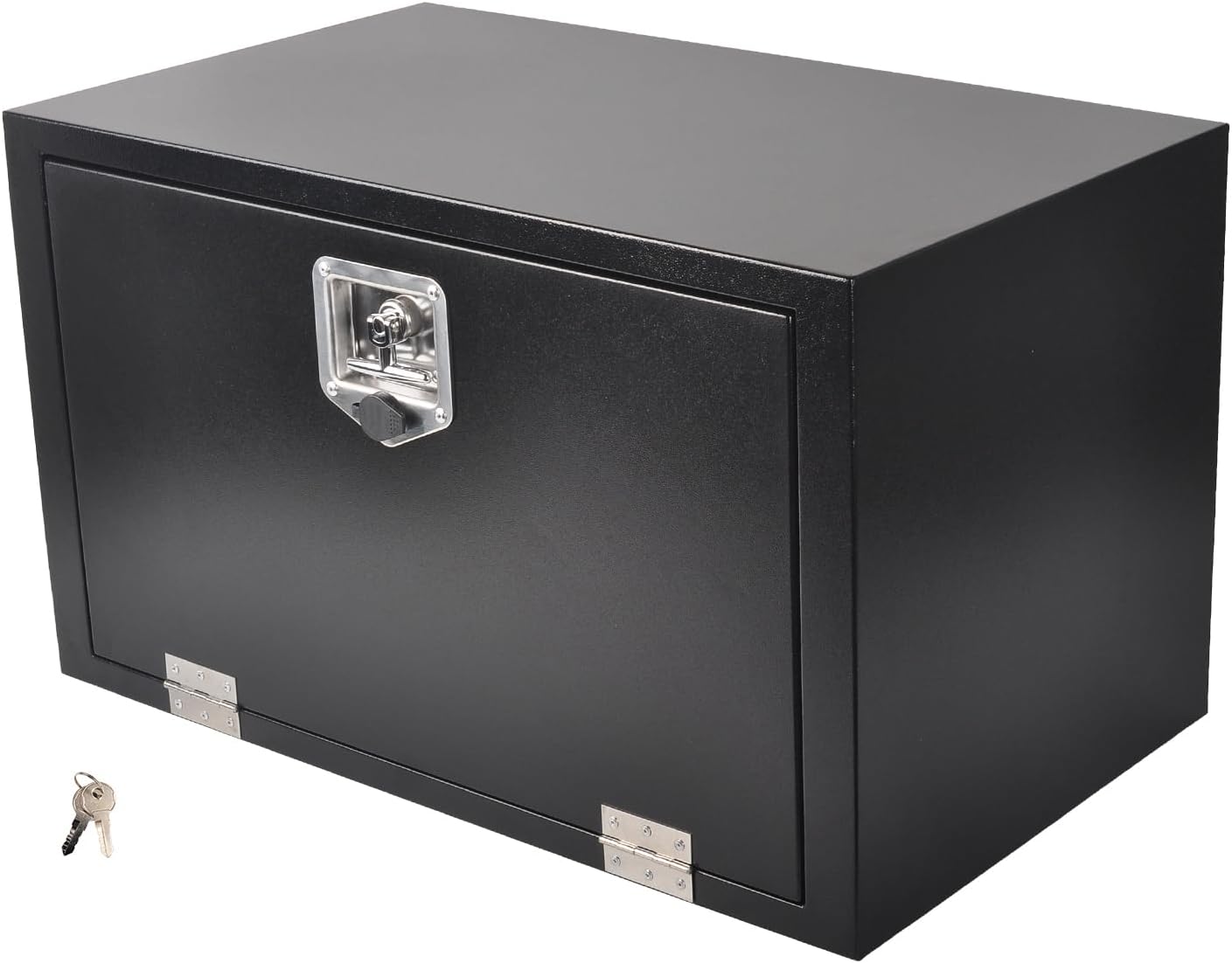 FGJQEFG 30 Inch Black Steel Tool Box Truck Car Outdoor Trailer Pickup Underbody