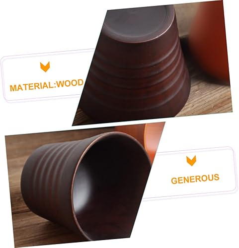 Miniatura 5 de FUOYLOO taza de madera taza de madera taza de café de madera taza de café de madera taza de madera taza de té kungfu taza de té vintage taza de