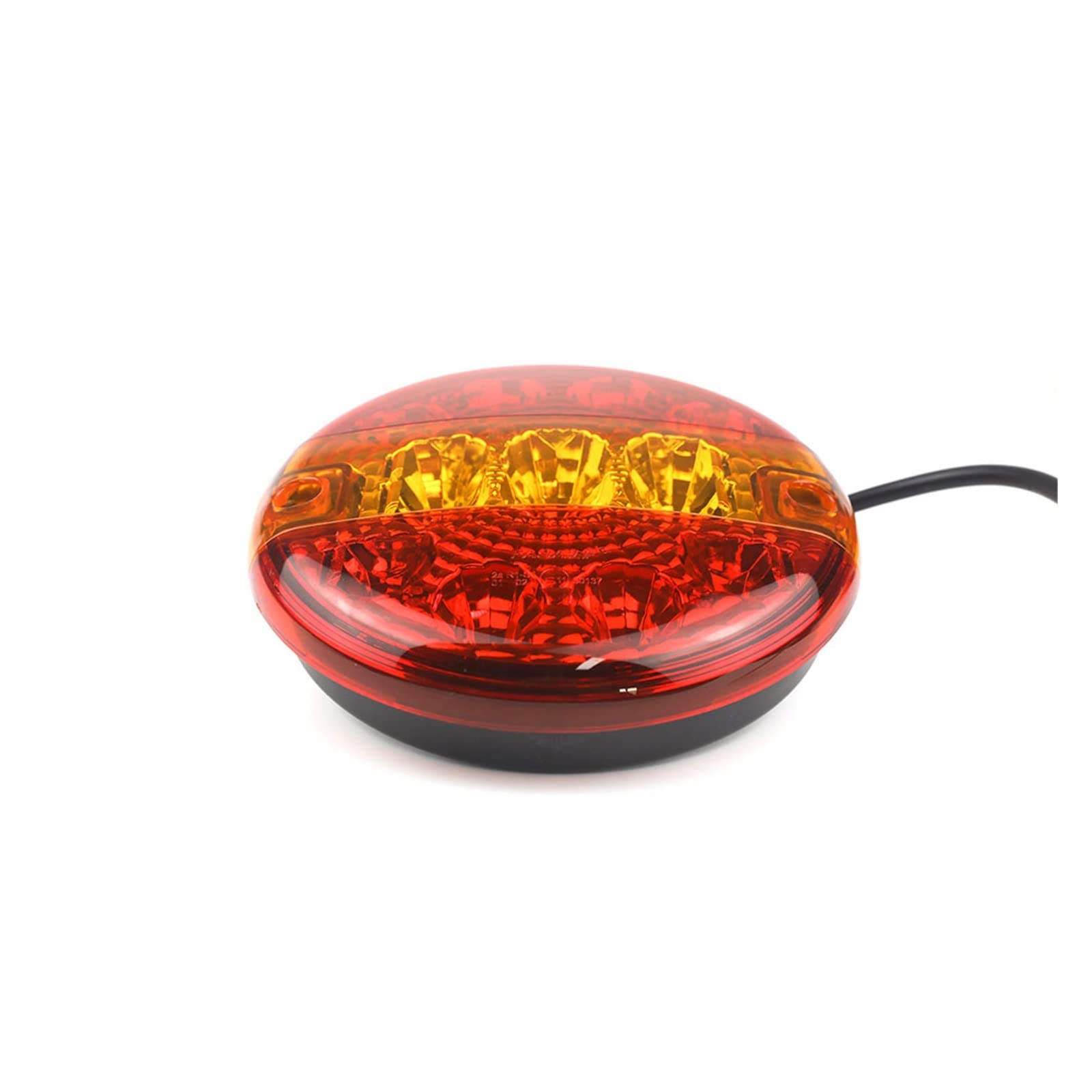 OGRAFF Señal de Giro del Espejo Luces - Para Remolque, Indicador Trasero De Freno De Señal De Giro De Posición Roja Redonda, Luces Traseras Impermeables Para Barco, Caravana