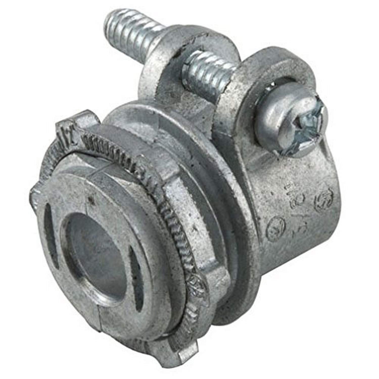 Hubbell-Raco 2192 Squeeze Connector, Die Cast Zinc, Flexible Metal