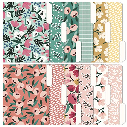 Zynshe Cute File Folders, Set of 24 3-Tab Letter Size