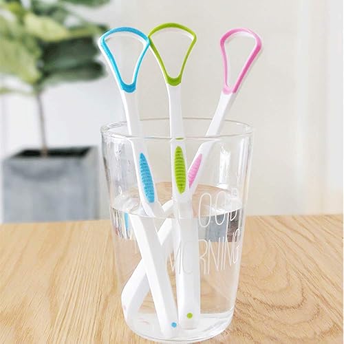 Miniatura 6 de Raspador de lengua limpiador 100 libre de BPA con estuche práctico de viaje para adultos niños cuidado bucal saludable fácil de usar ayuda a