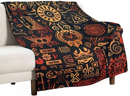 Manta de arte místico de astrología mágica con estampado dorado rojo y dorado, para mujeres y hombres, franela suave, cómoda, divertida, adecuada