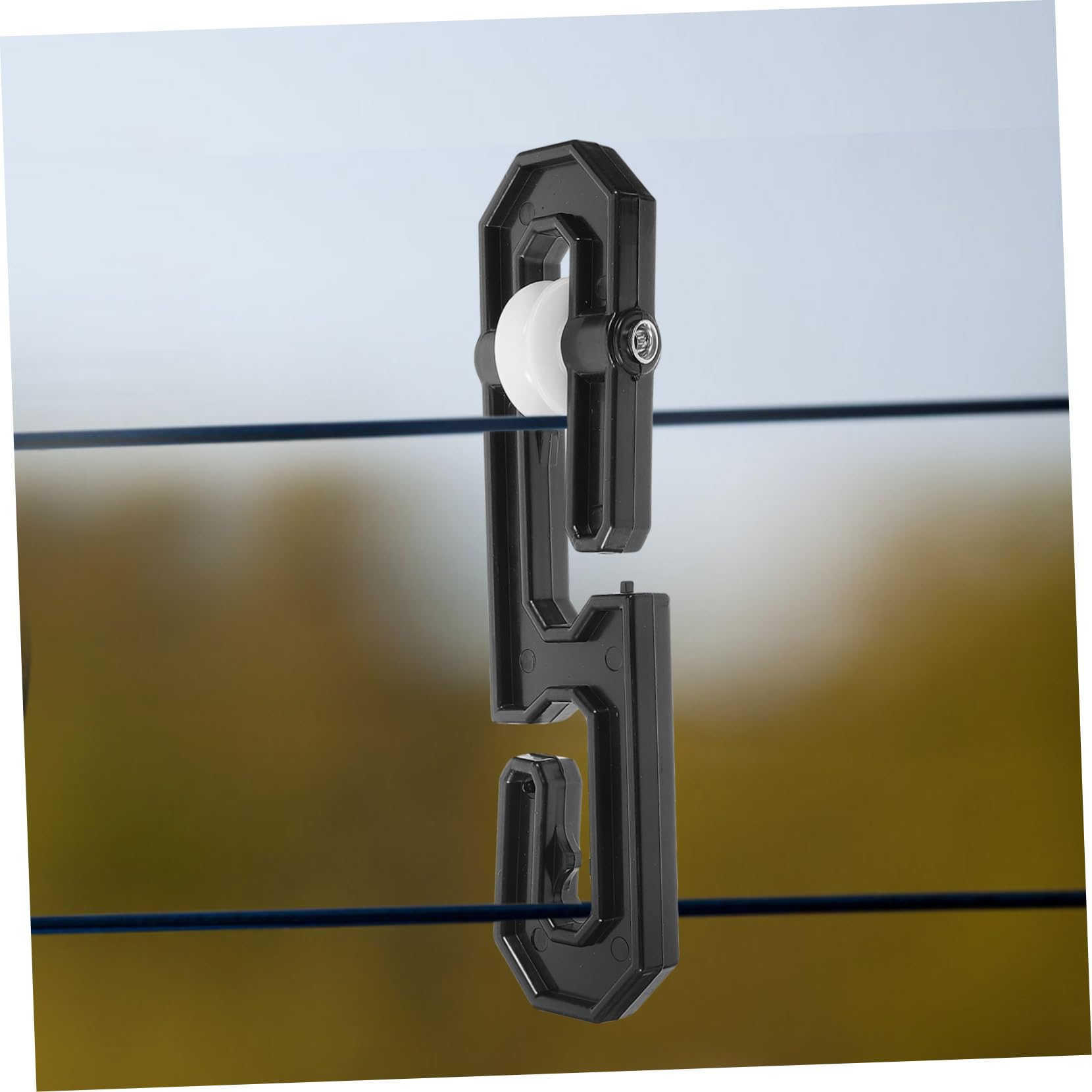 DOITOOL 5 Pezzi Separatori per Corde Stendibiancheria in Alluminio da Pz con Puleggia Dispositivo Resistente per Separare e Allargare Fili per Stendere Panni Pesanti per Spazi Esterni e
