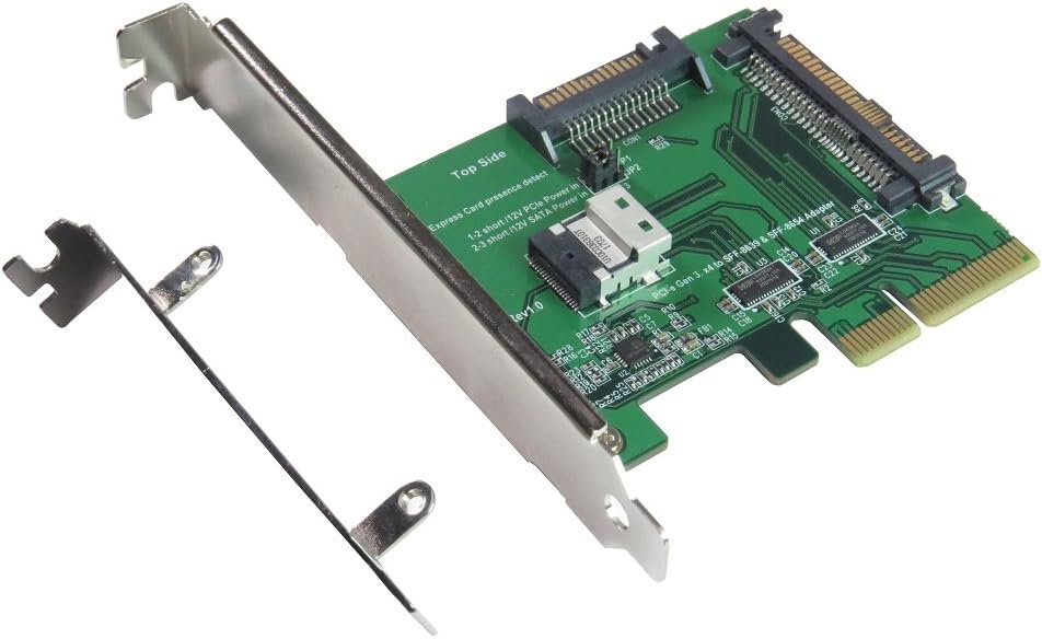 Micro SATA Cables PCIe Gen 3/4 to U.2 Adapter and Slimline SAS to PCIe Adapter - High-Speed Connectivity and Data Transfer