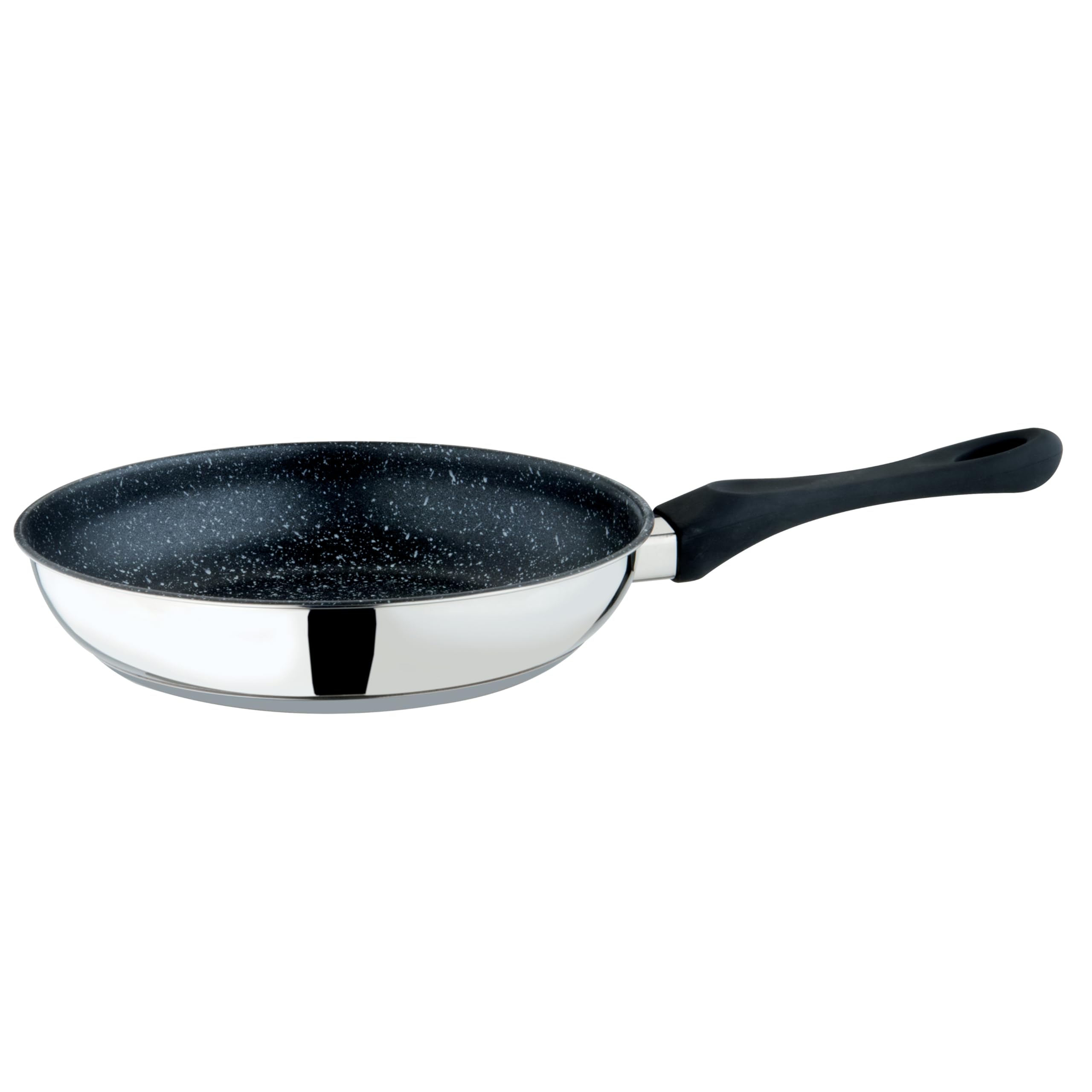 MEPRA Fantasia Stone Frying Pan - 24cm, Stainless Steel, Stir Fry Pan with Eterna Stone Coating, Bakelite Handle | Kitchen Cookware, 30197924N